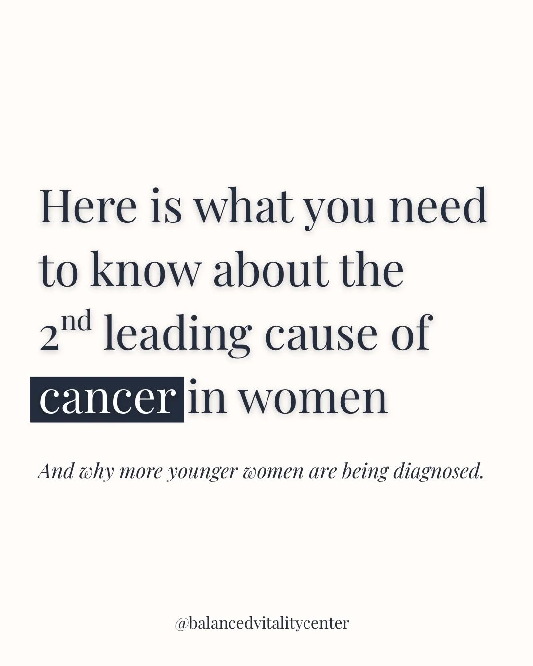 Most people think cancer just&hellip; happens.

But what we&rsquo;re seeing now&mdash;especially with colorectal cancer&mdash;is a shift.
Younger women. Minimal symptoms. Later diagnoses.

This is where prevention matters.

Not guessing.
Not waiting 