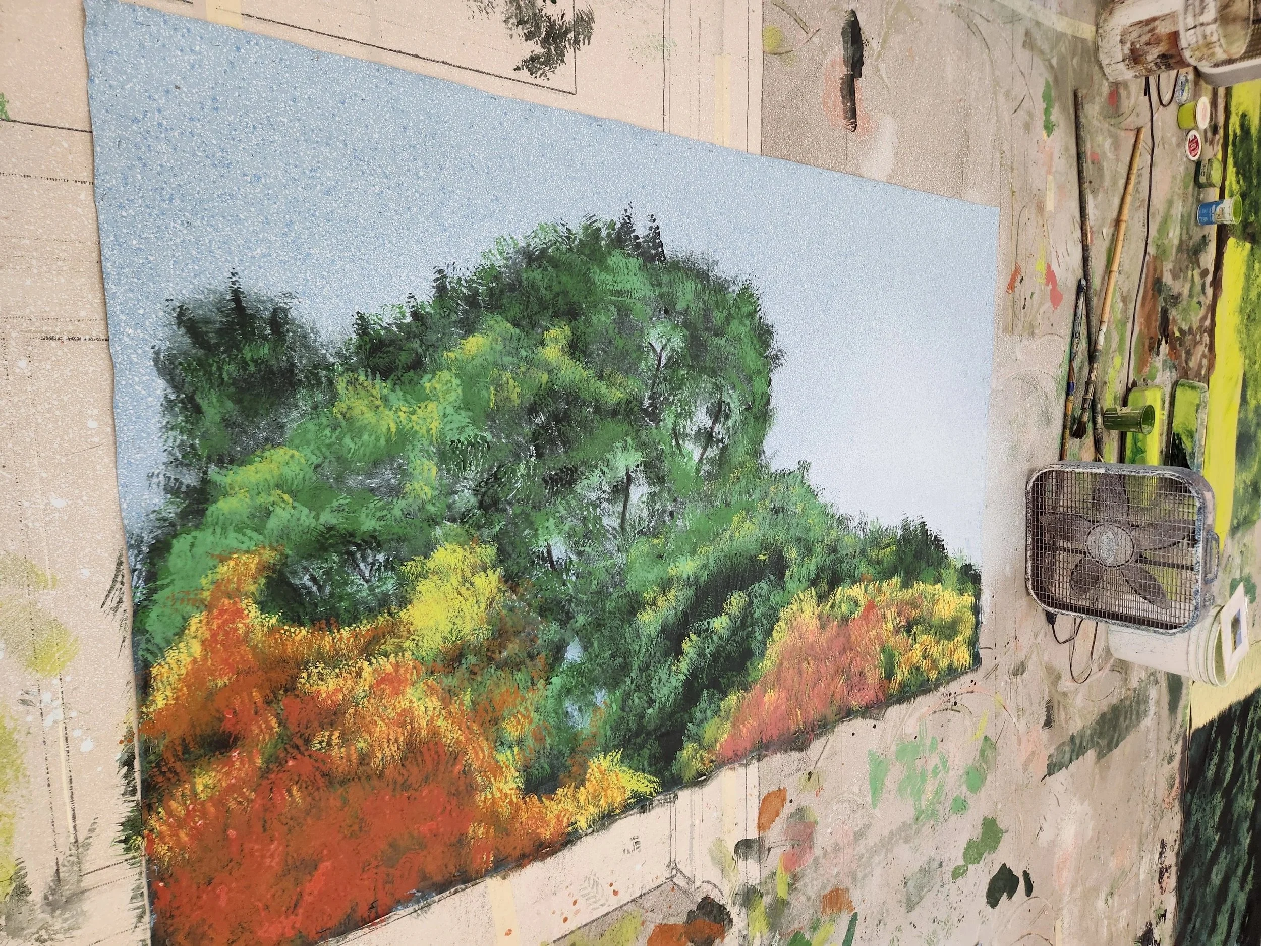 Class Work Finished Work 8'x4' Muslin