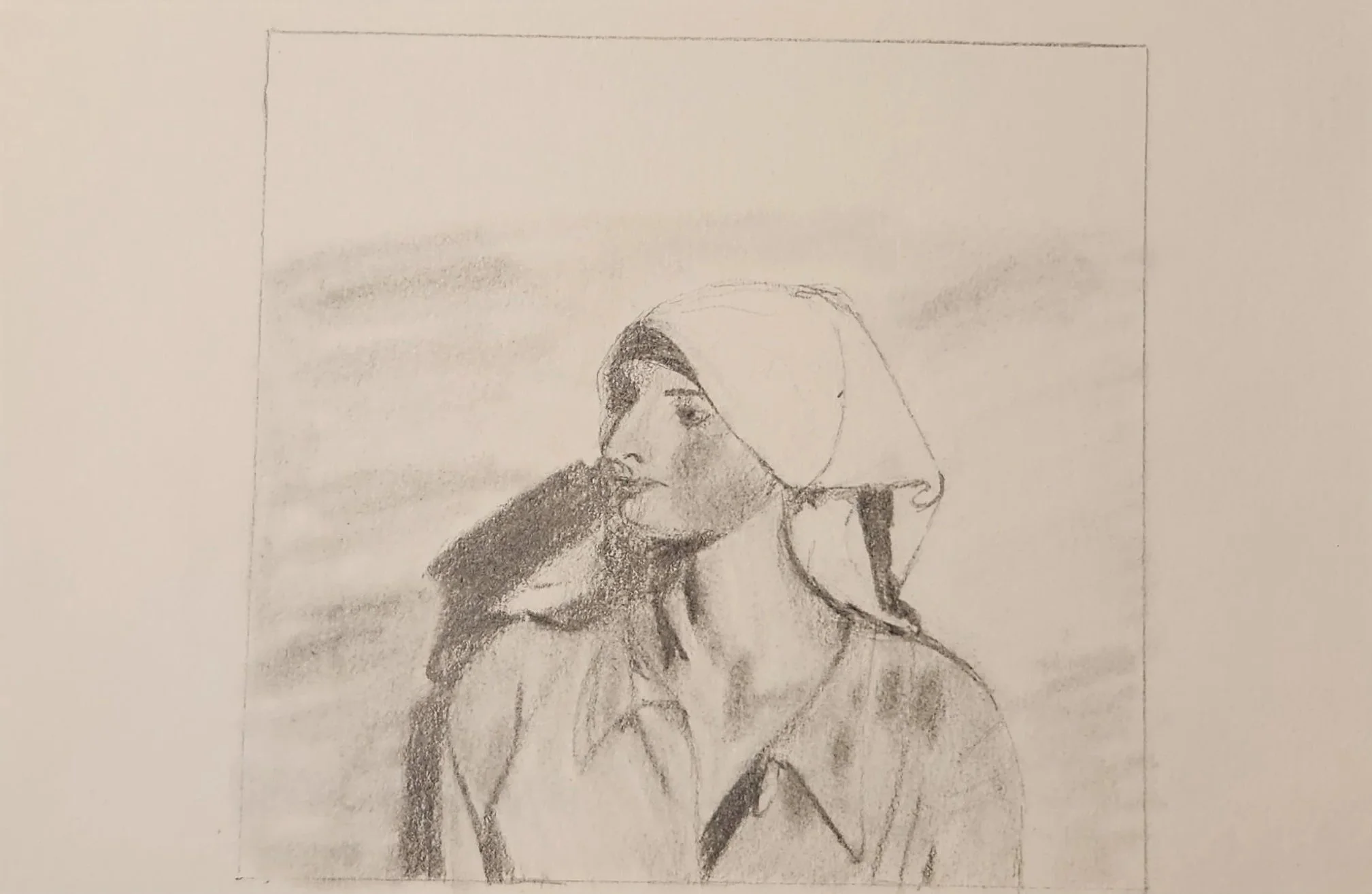  A Small Quick Pencil Sketch From A Reference Image