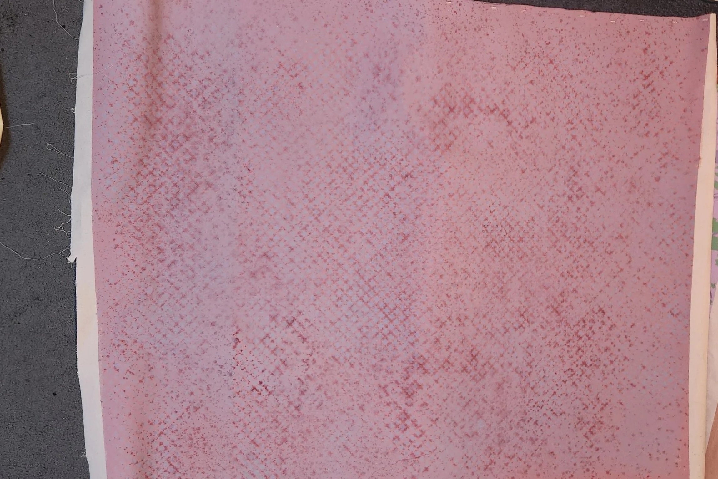 Class Work Stencil Applied With A Prevail Spray On Painted 4'x5' Muslin 