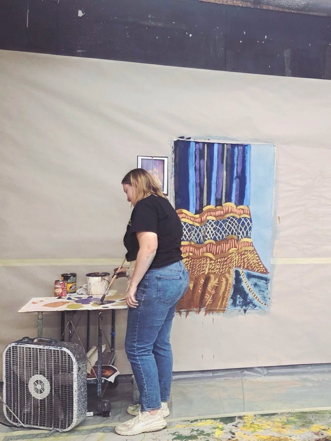 Class Work Painted Fast And Working Dark To Light 