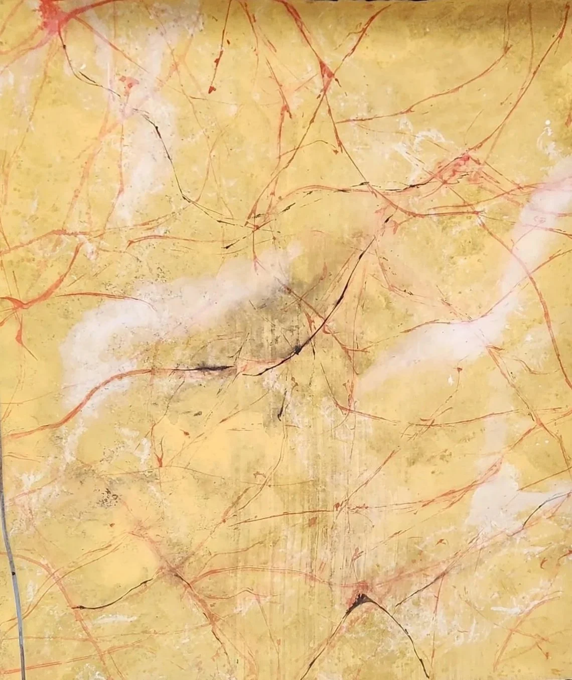 Class Work Theatrical Marble On Painted Muslin 2'x4'