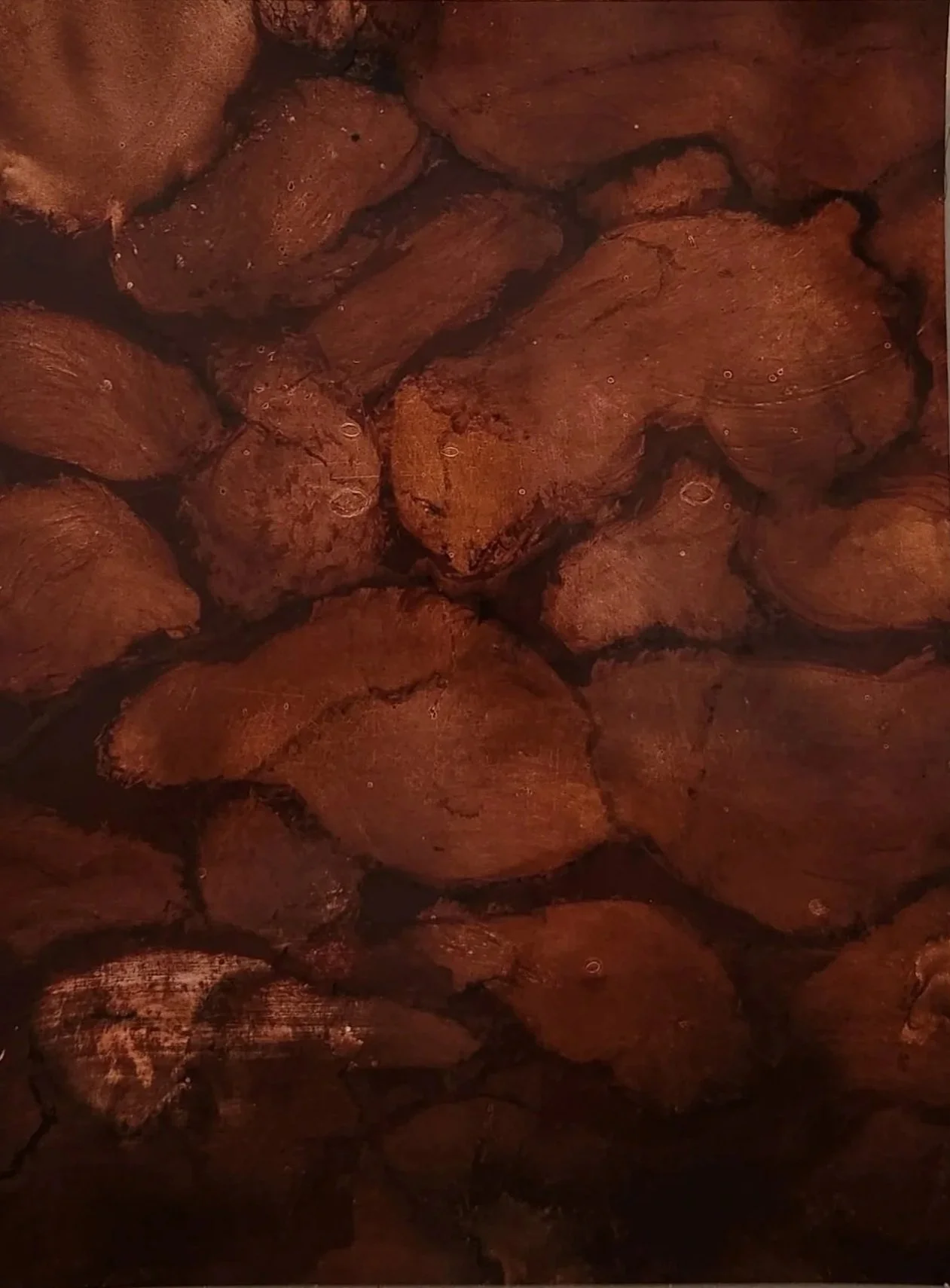 Class Work Faux Cloud Marble 8"x12" With A Beer Glaze And Dry Pigment