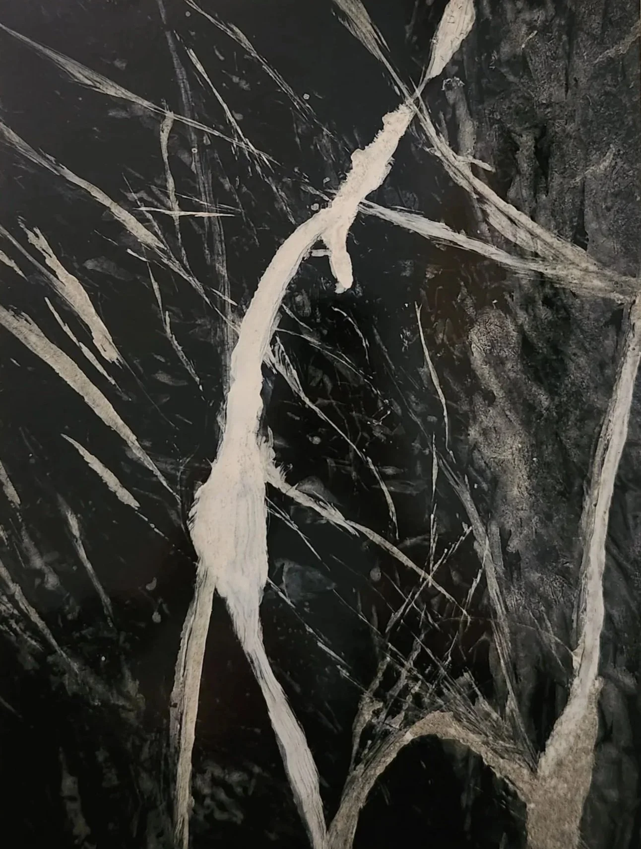 Class Work Faux Verde Marble 8"x12" With A Beer Glaze And Dry Pigment