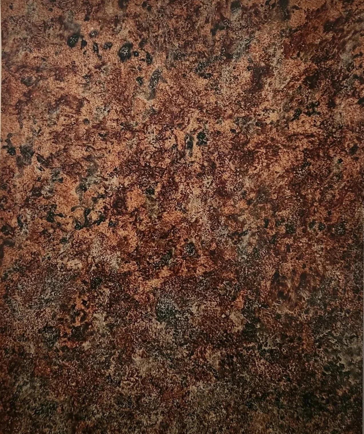 Class Work Faux Granite Marble 8"x12" With A Beer Glaze And Dry Pigment