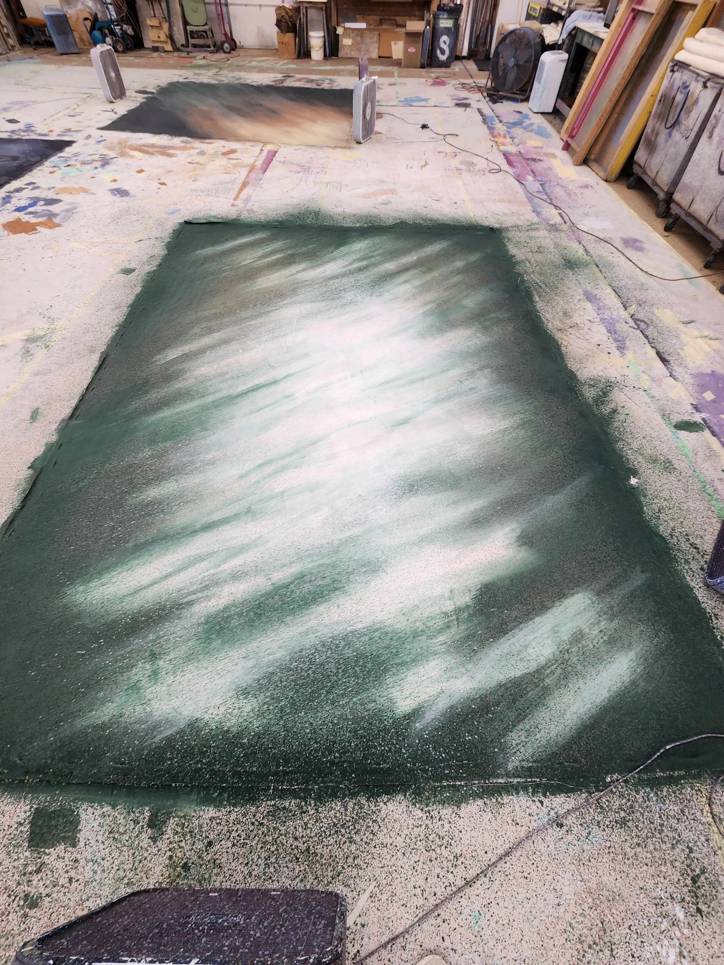 Class work Directional Scumble 8x4 Muslin