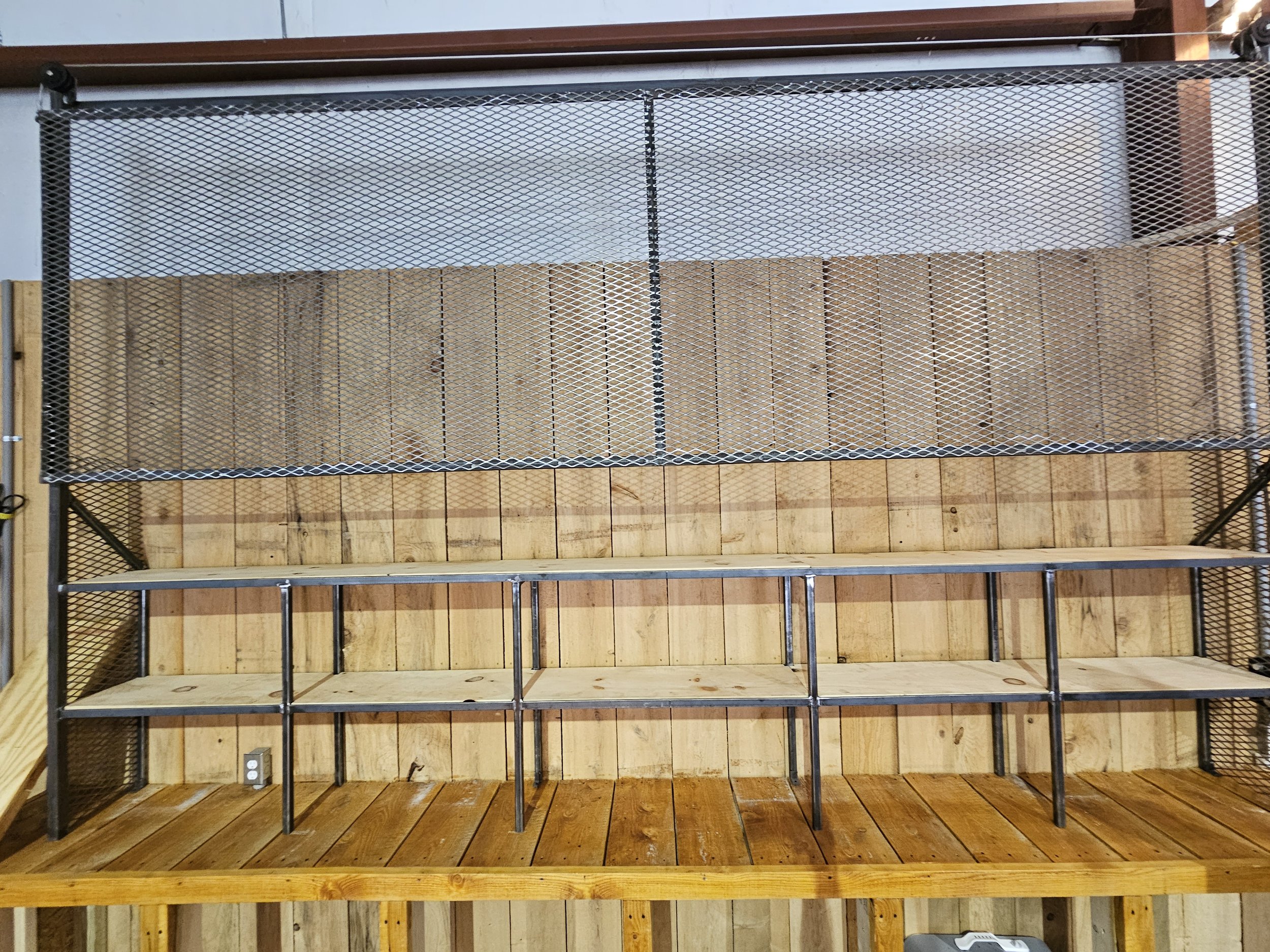 Custom Locking Liquor Rack