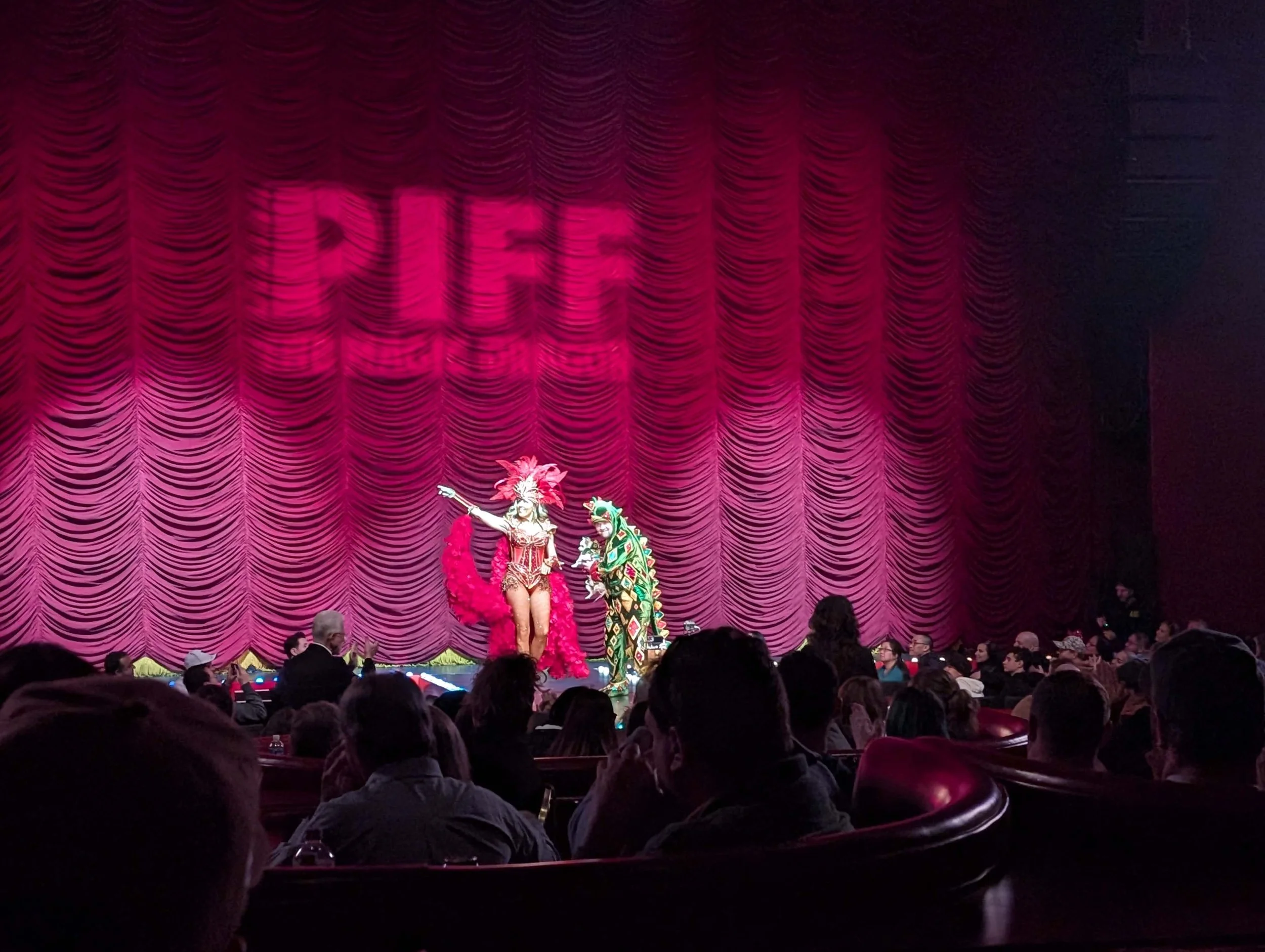 Piff the Magic Dragon performing his comedy magic show in Las Vegas