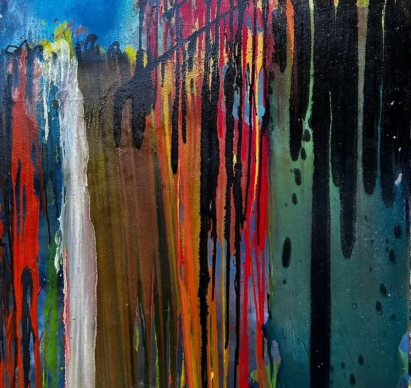 Waterfall 36"x 36"