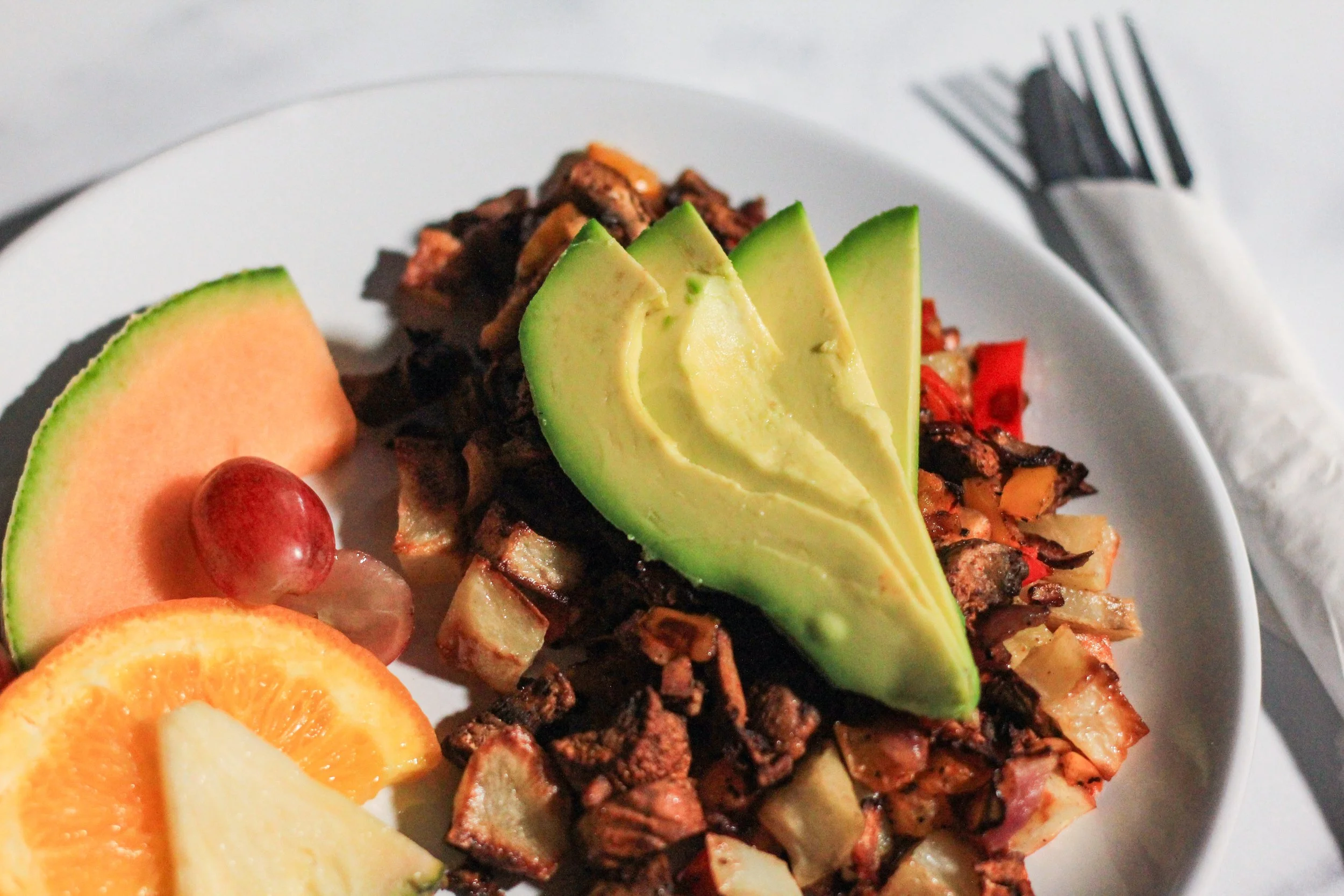 Vegan hash is a delicious vegan option at Coastal Coffee Roasters cafe in Summerville