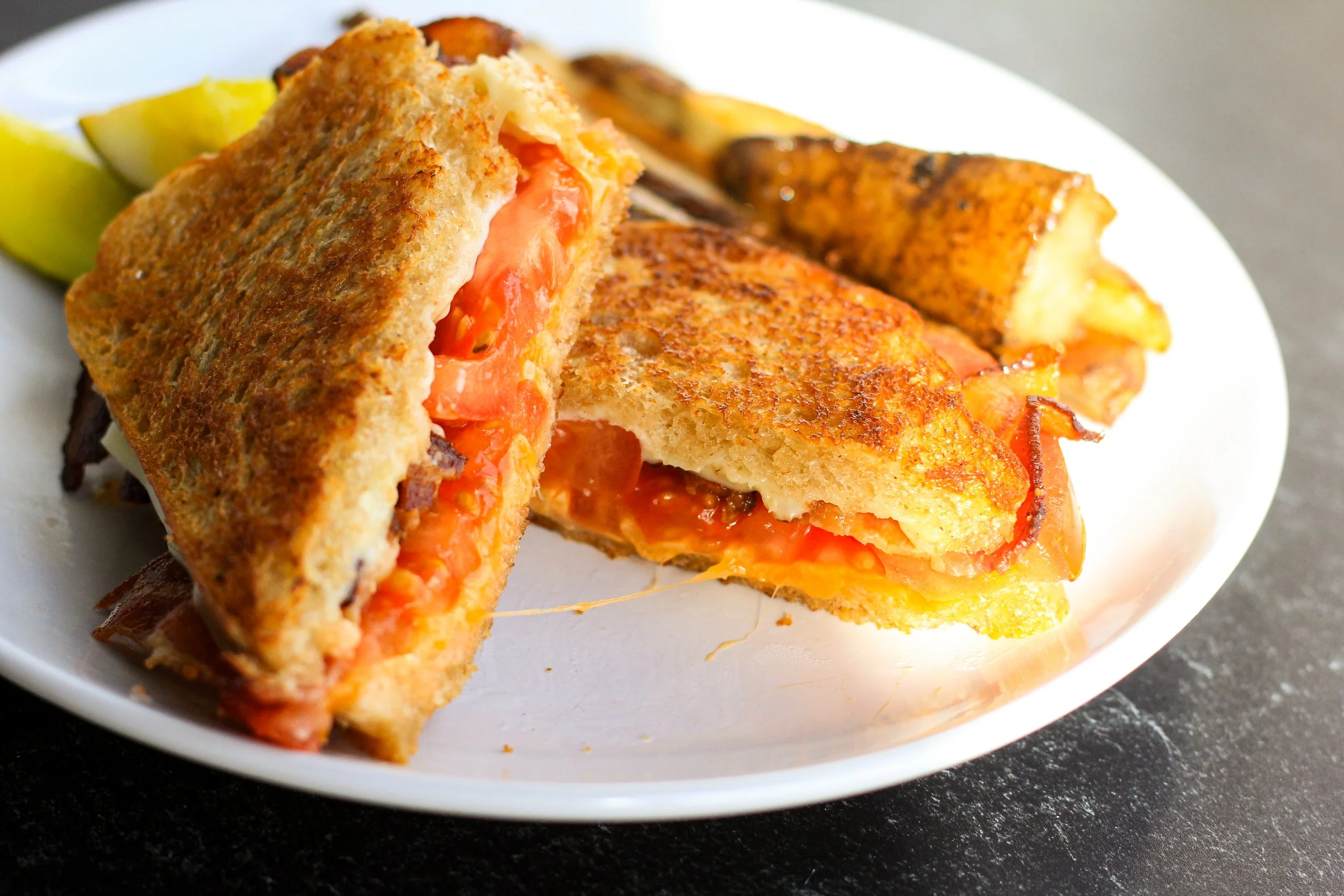 bacon tomato melt lunch special at coastal coffee roasters in summerville sc, a coffee shop near you