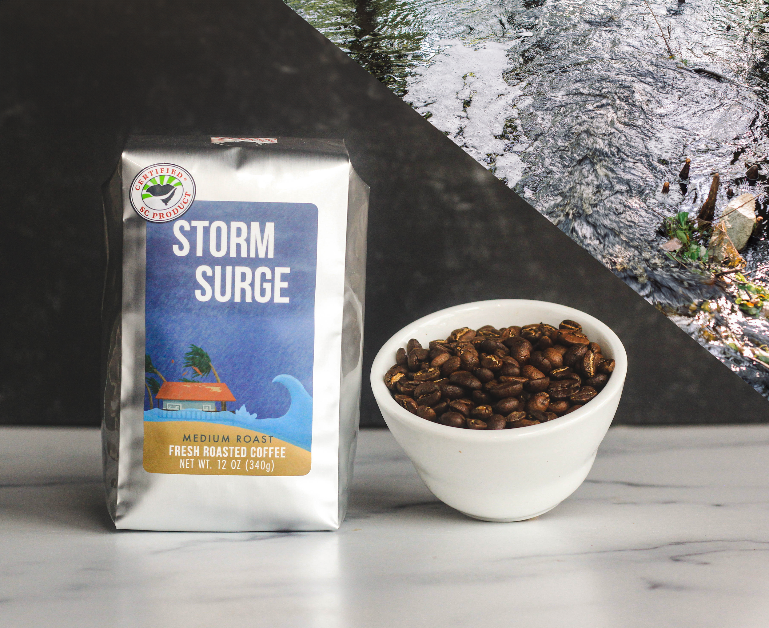Storm Surge is a collaborative coffee with dorchester county in summerville souther Carolina for coastal coffee roasters during hurricane season