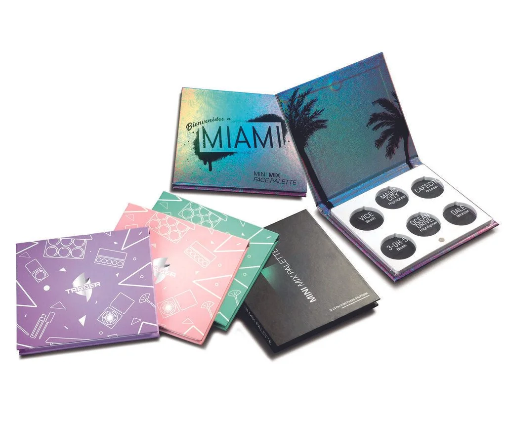 Mini Mix Face Palette with Miami Bienvenidos pattern