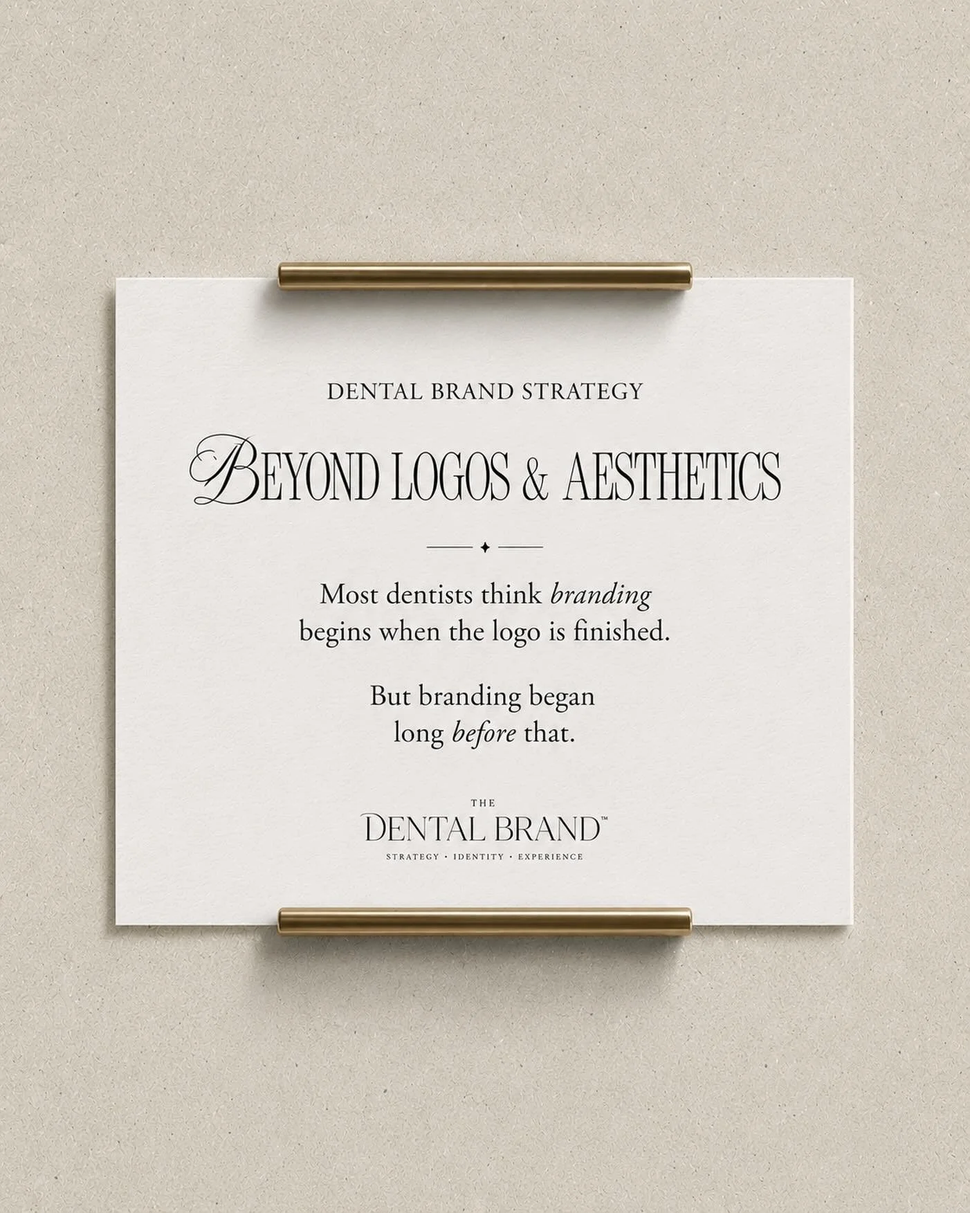Most dentists think branding begins when the logo is finished.
But branding began long before that.

It began the moment a patient walked into your practice and FELT something.

Safe.
Rushed.
Seen.
Ignored.
Calm.
Confused.

That feeling IS the brand.