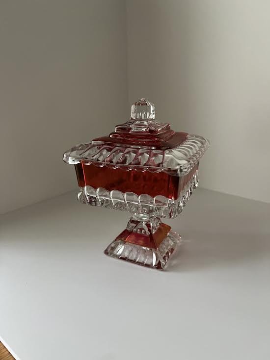Ruby Red Dish