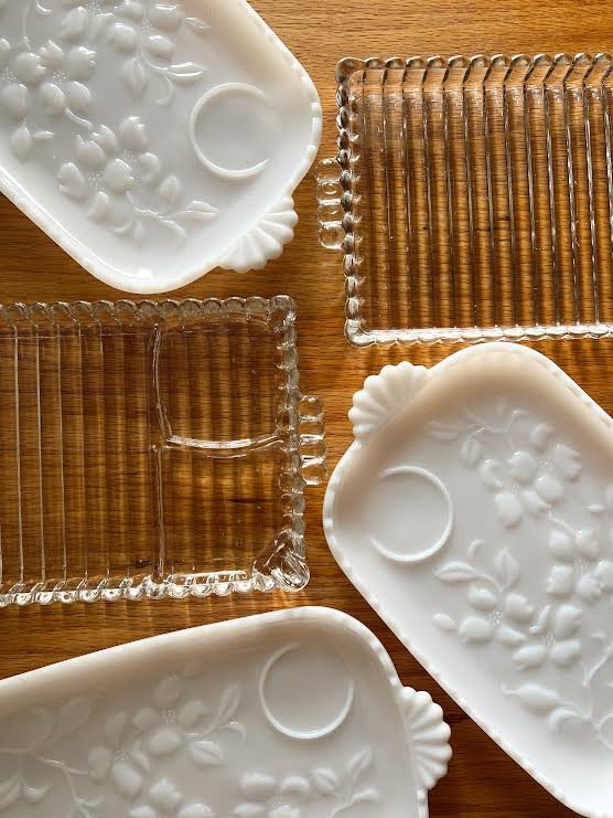 Bubble Glass Snack Trays