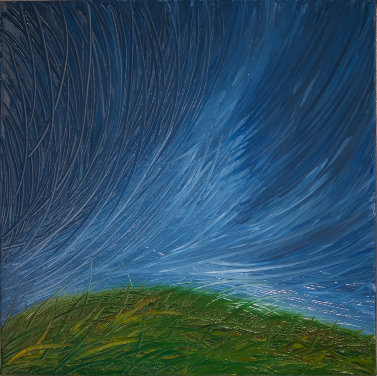 Swept Sky, 16 x 16