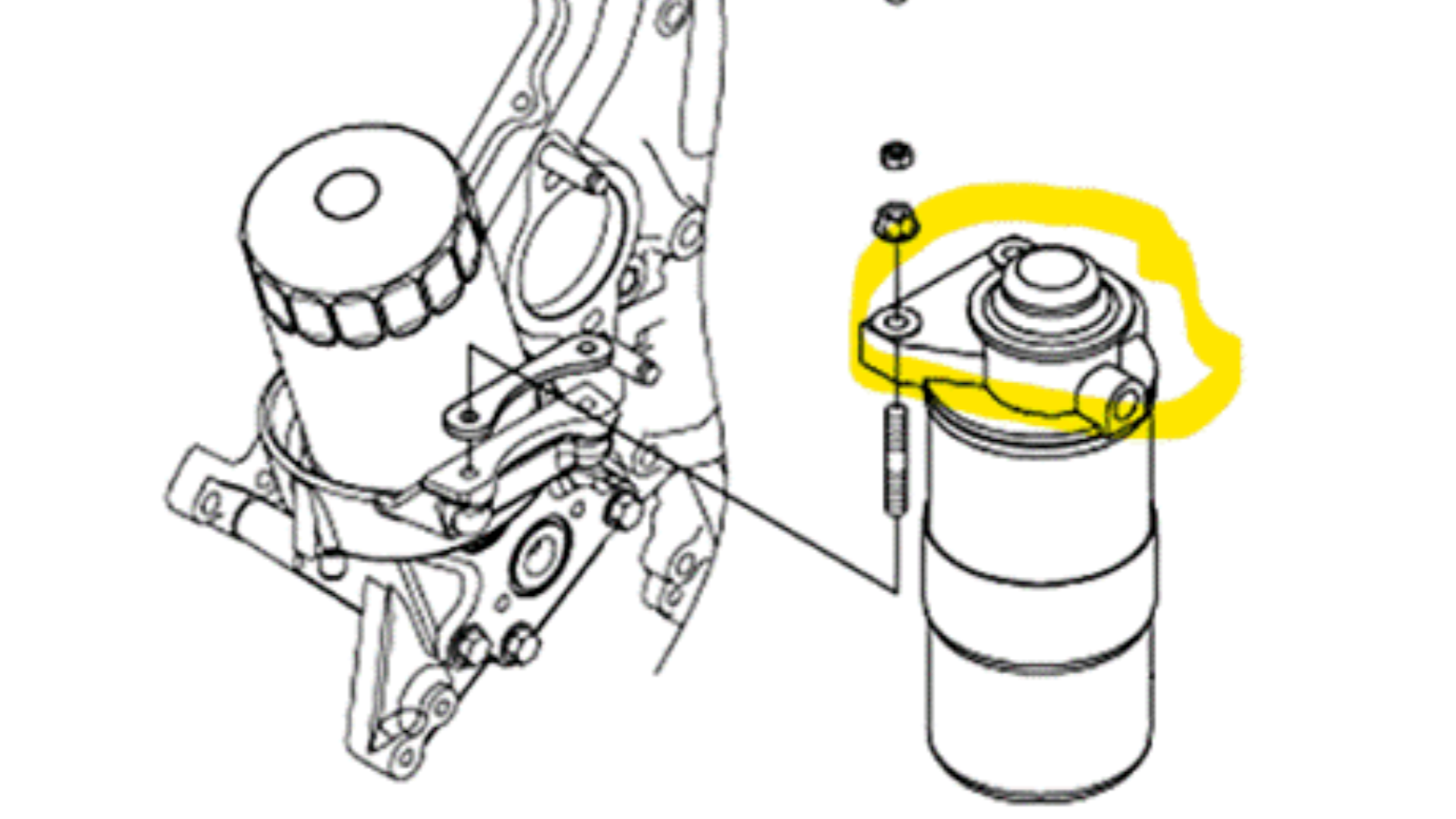 Fuel Filter Cap Assembly | Yanmar 8LV-250