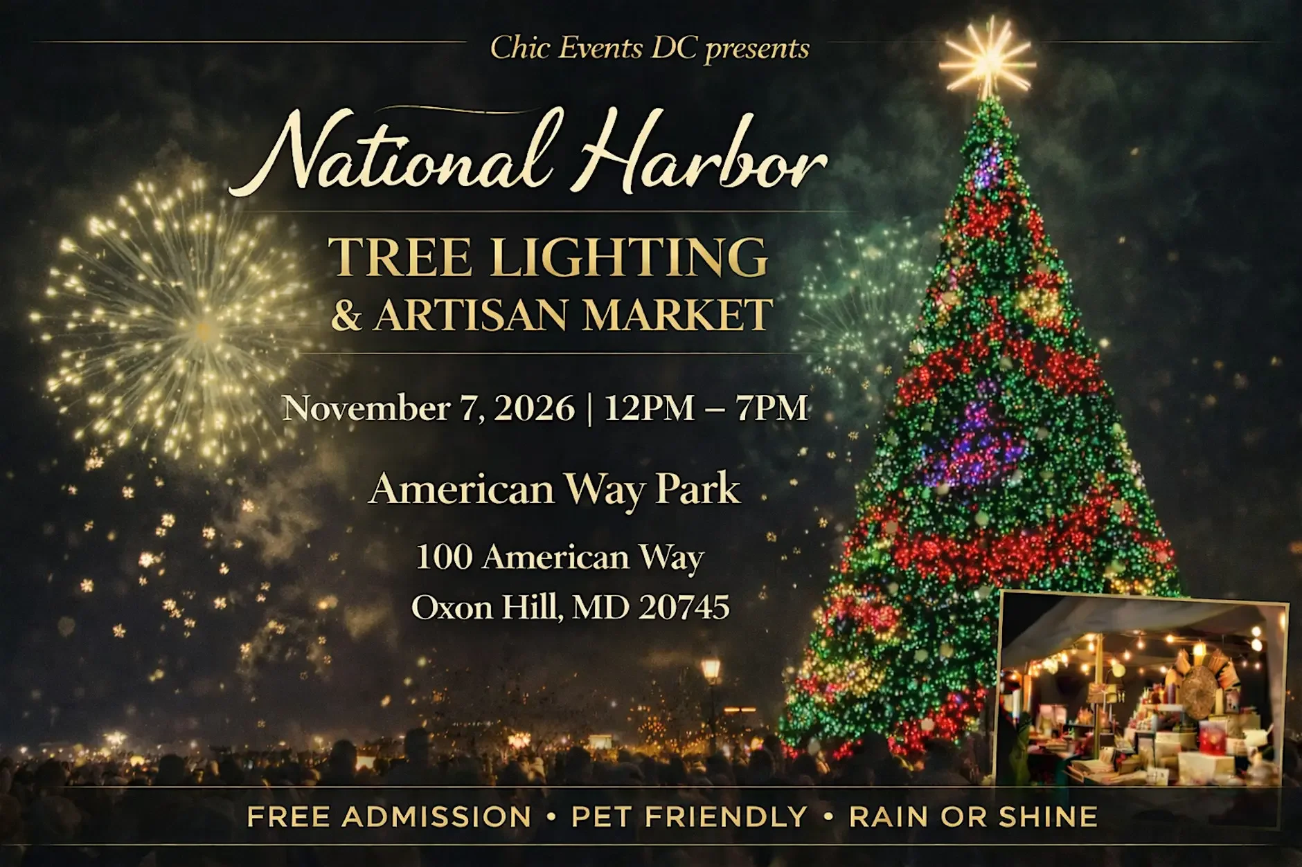 National Harbor Tree Lighting and Artisan Market
