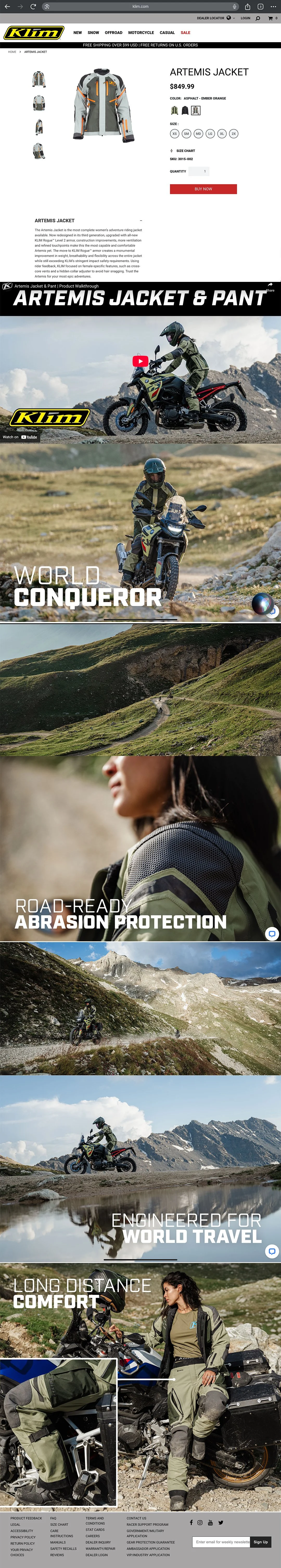 ARTEMIS PRODUCT PAGE