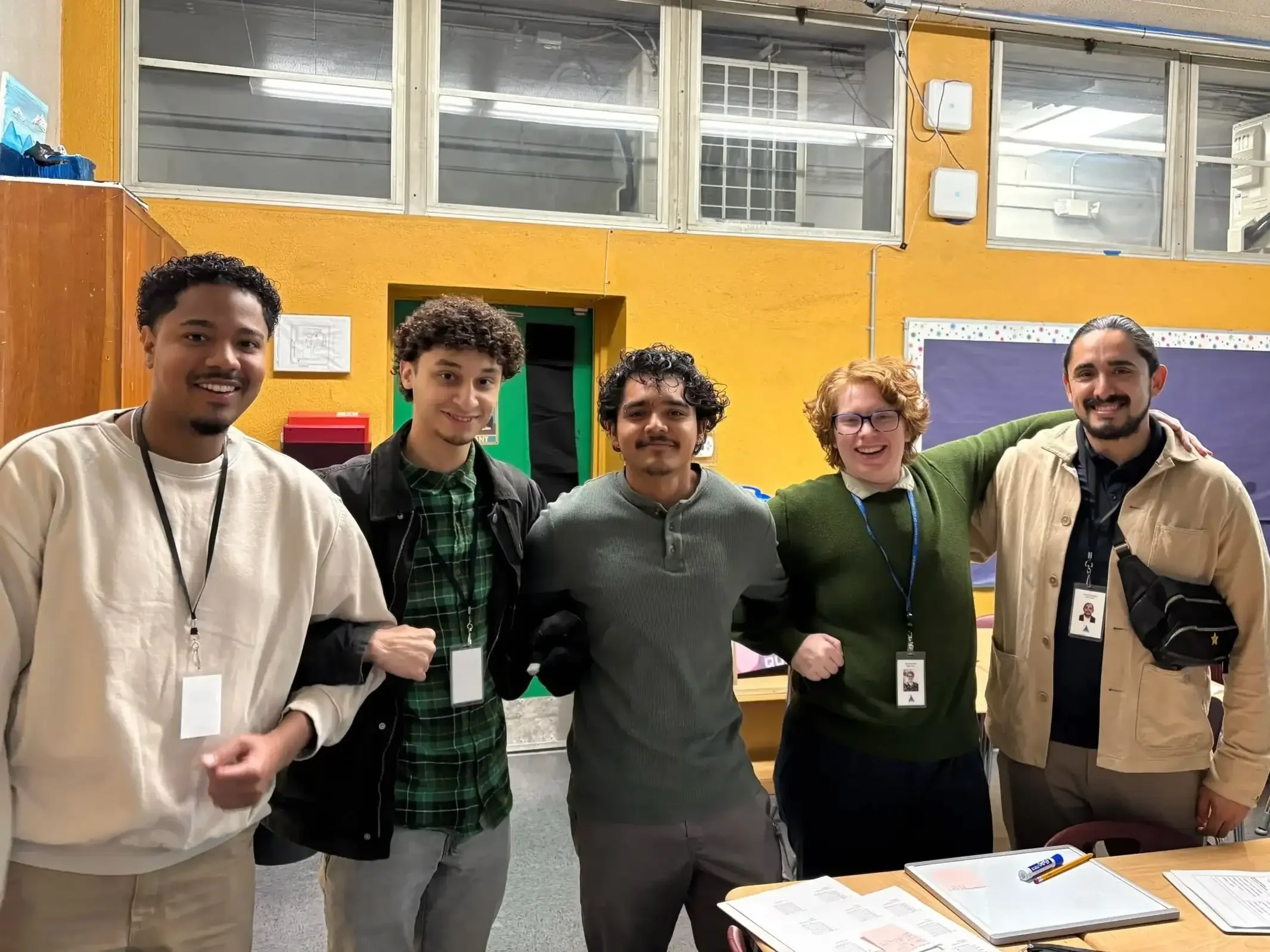 A team of highly educated professional math tutors in a Los Angeles high school.