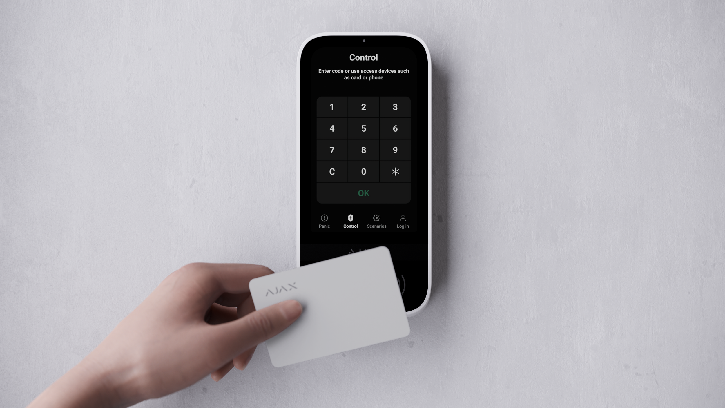 KeyPad TouchScreen card black interface.png