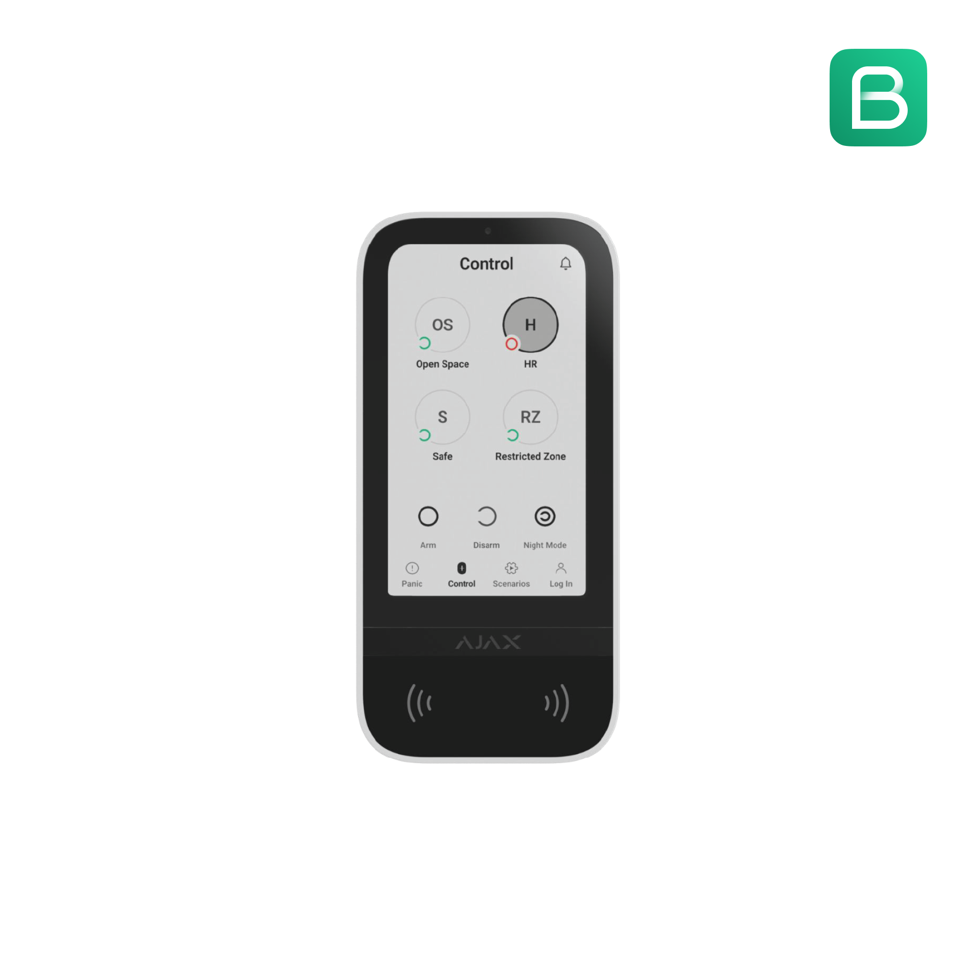 Add graphics - Ajax KeyPad TouchScreen Jeweller - white.png