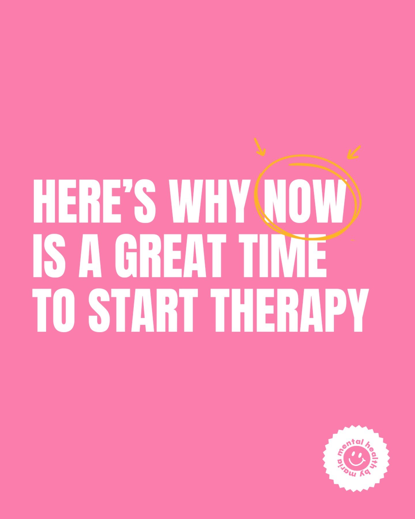 Why wait until the new year to start healing? ❤️&zwj;🩹

Starting therapy before the new year can help you set intentions, clear out mental clutter, and embrace new beginnings.

It's like giving your mind a much-needed reset button!

There's no time 