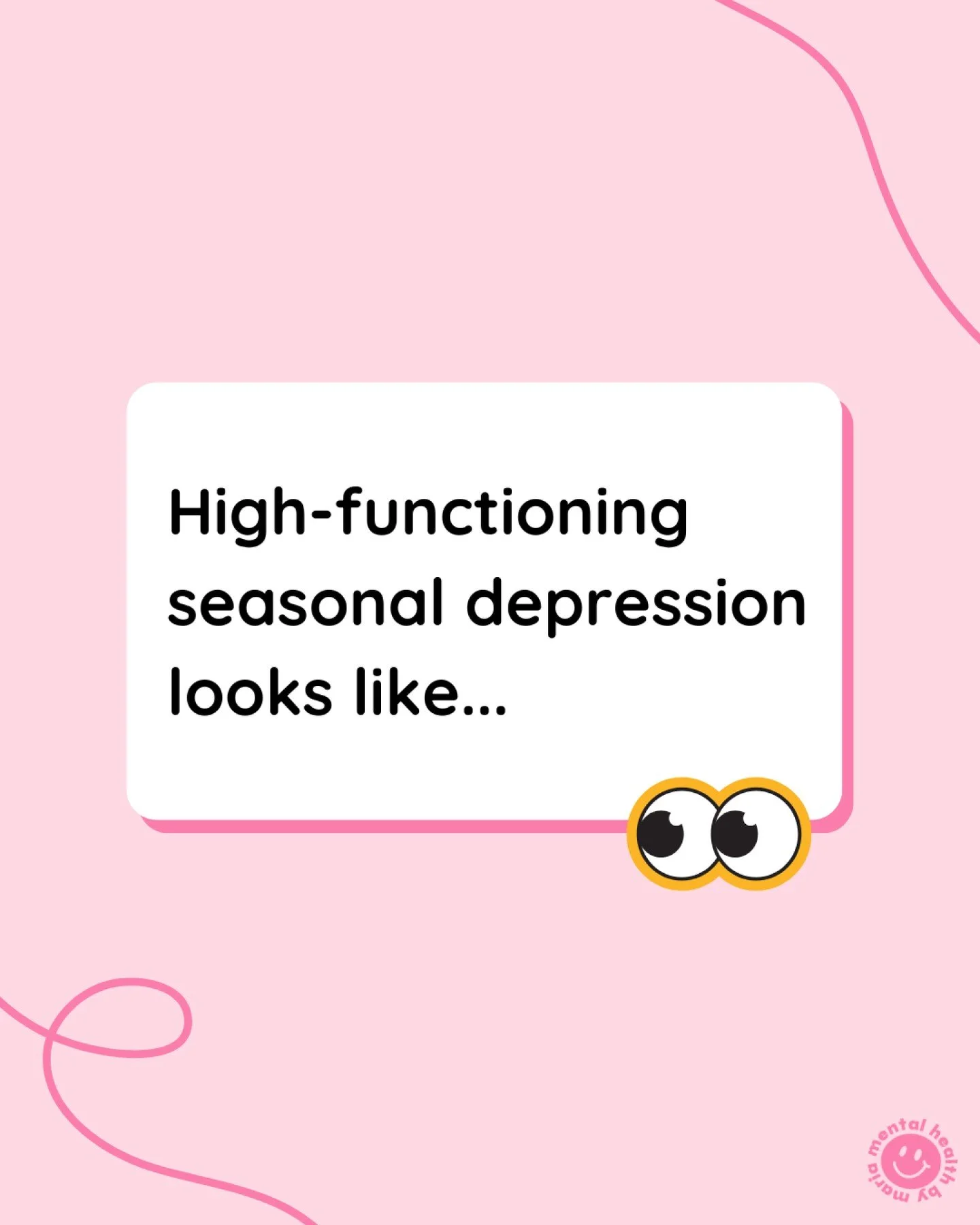 Sound familiar? 👀

As daylight decreases, your mood often does too.

Seasonal Affective Disorder (SAD) usually begins in late fall and early winter, and can make it difficult to function in your daily life.

Many women don&rsquo;t seek help until th