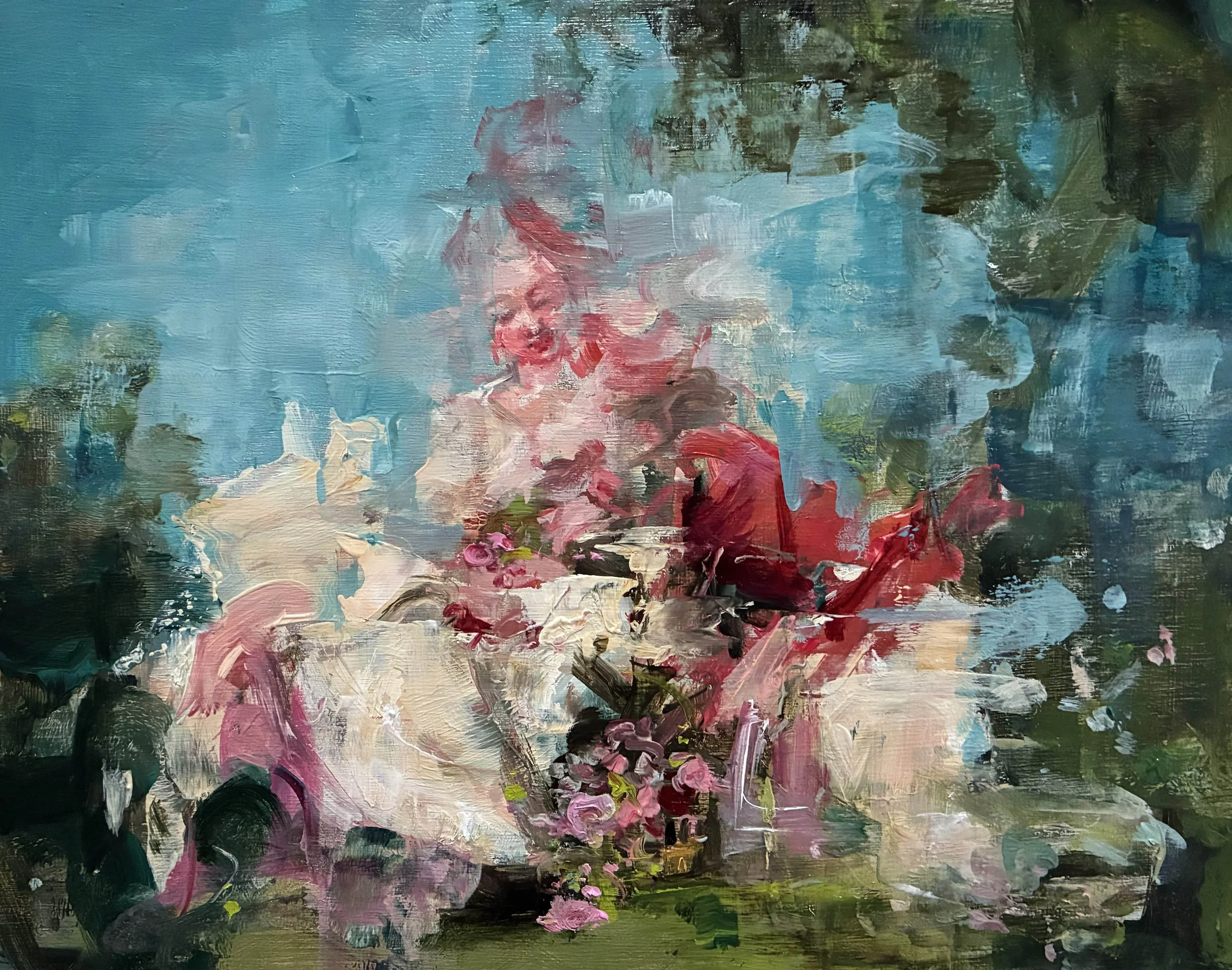 Fractured, oil on wood panel, 10” x 8”, 2026