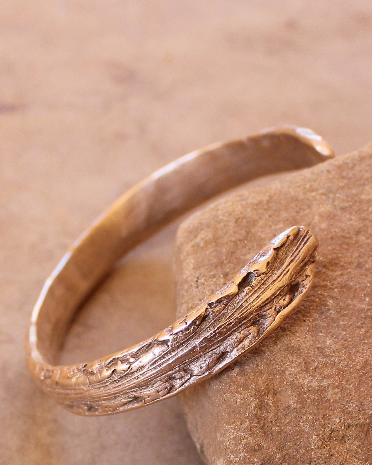 Hammered Bronze Bronze Cuff Bracelet Bronze Cuff Bracelet With