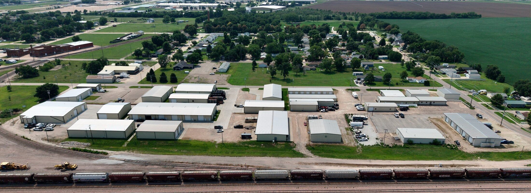 Shop buildings in the industrial park, Hastings, Nebraska