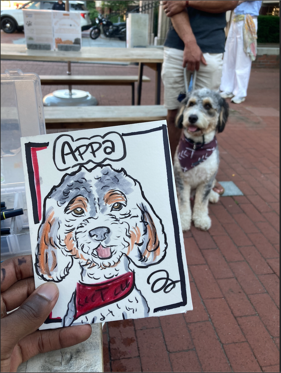 Live drawing, Boston summer 2024