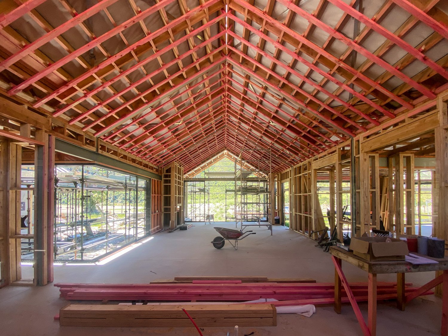 Construction of the building and interior details
