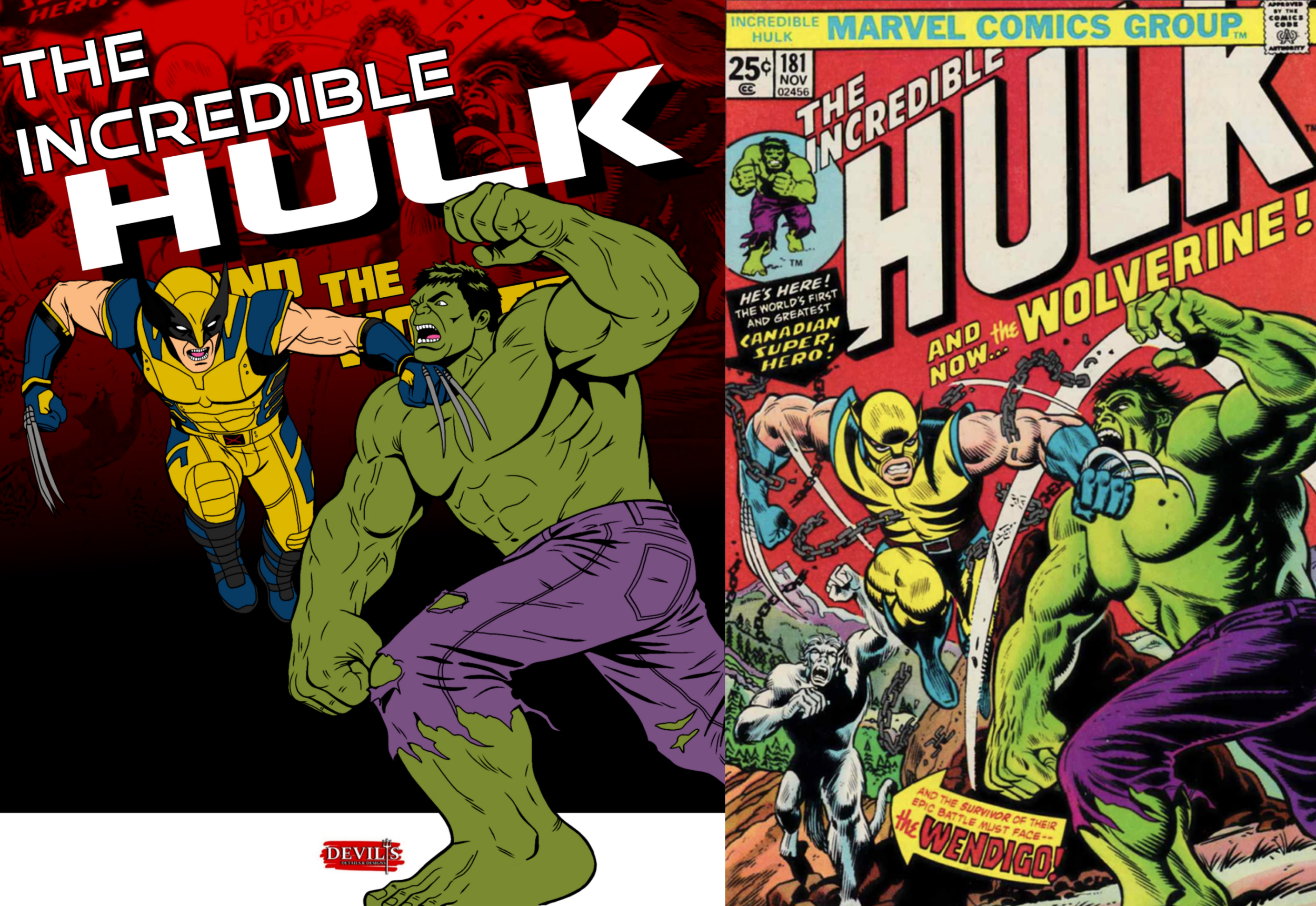INCREDIBLE HULK VS WOLVERINE