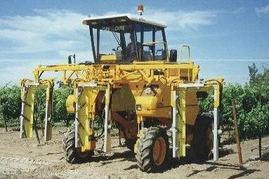 Collard 3 Row Trimmers on Gregoire Harvester