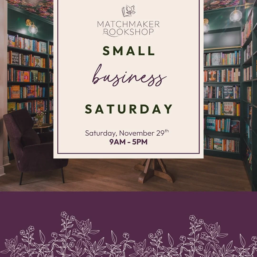 It&rsquo;s our first ever #SmallBusinessSaturday ! Join us in celebrating local business at our inaugural Small Business Saturday. We will be extending our hours and opening at 9am for all of those early bird shoppers. All of our booksellers are so e