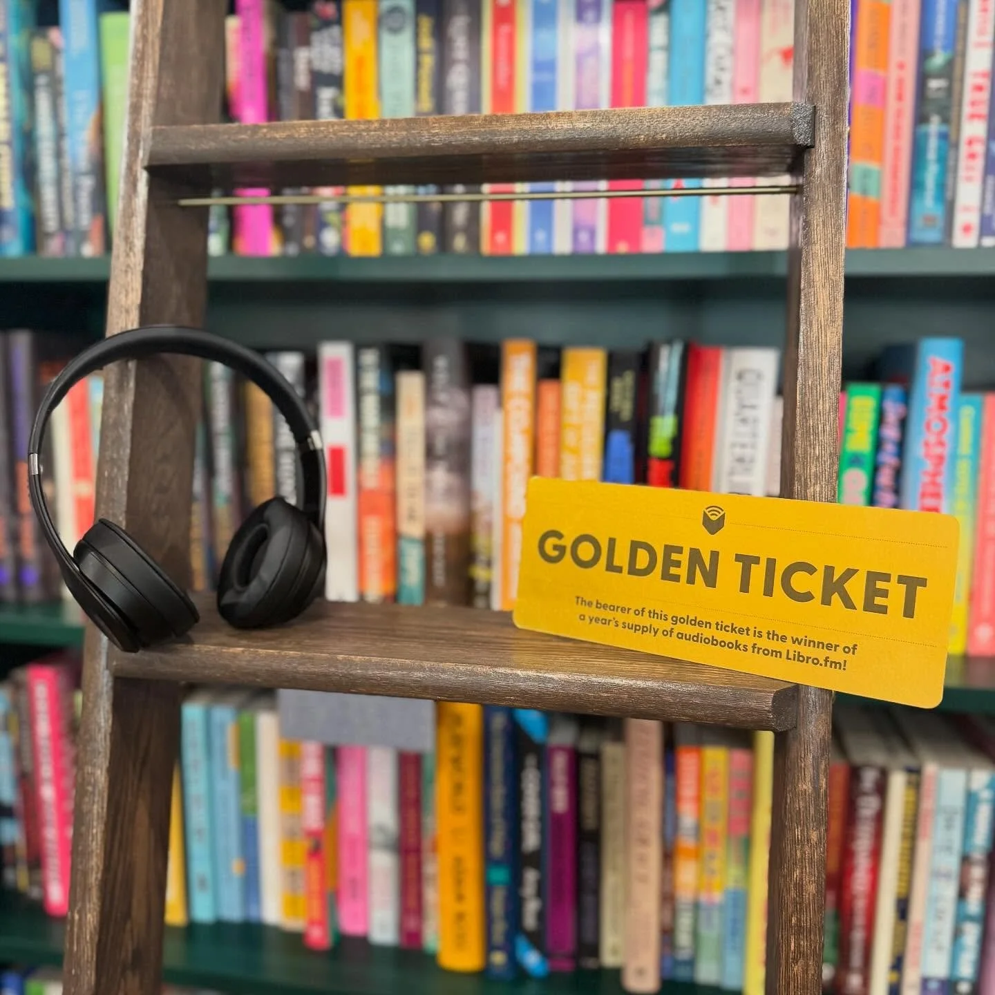 This Saturday is our first #IndependentBookstoreDay and that means you&rsquo;ll have the opportunity to find the @librofm golden ticket in the shop to get 12 free audiobooks! We can&rsquo;t wait to see you all ☺️📚✨

#librofm #audiobooks #shopsmall #