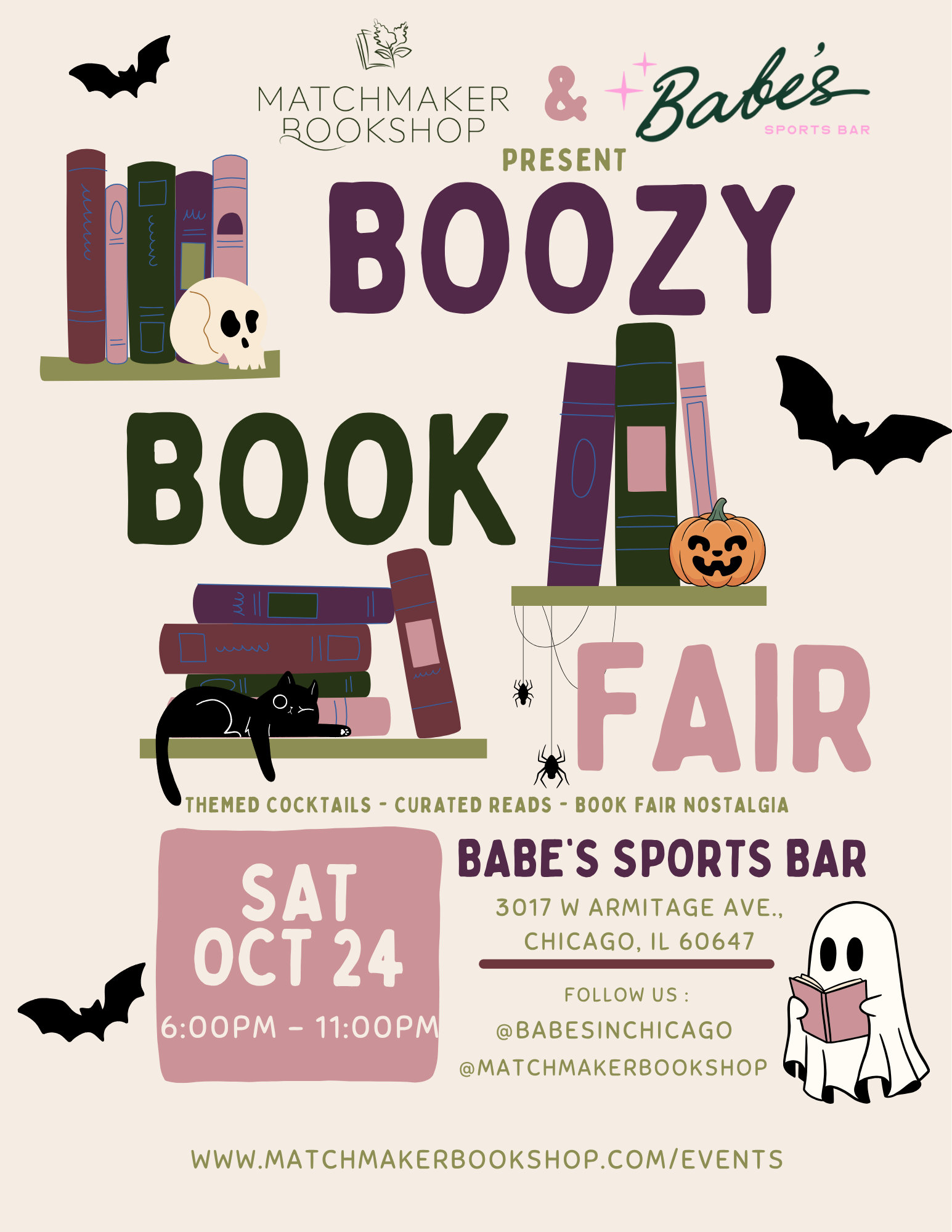 Boozy Bookfair @ Babe's!