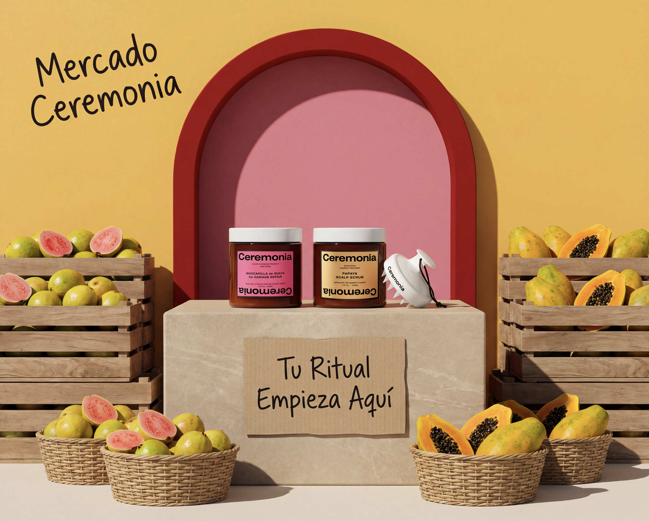 ceremonia-haircare-duo-mercado-arch-display-ai-commercial-photography-nyc.png