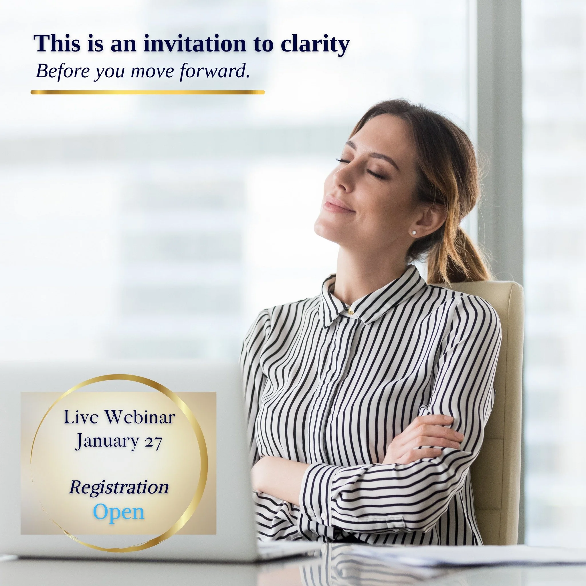 Something feels off for a reason.

Not just in the market.
Not just in your work.
But in how you&rsquo;ve been operating.

Clarity changes direction &mdash; not just decisions.

I&rsquo;m hosting a live webinar on January 27 for those ready to pause,