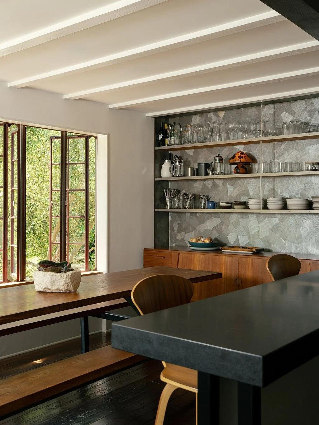 NEW LEASE | 346 Hot Springs Rd #E, Montecito
 Tucked away on a private drive surrounded by coastal oaks, this beautifully renovated mid-century cottage feels like a true retreat. With 2 bedrooms + office, 2 bathrooms, and 1,400 sq ft +/- of thoughtfu
