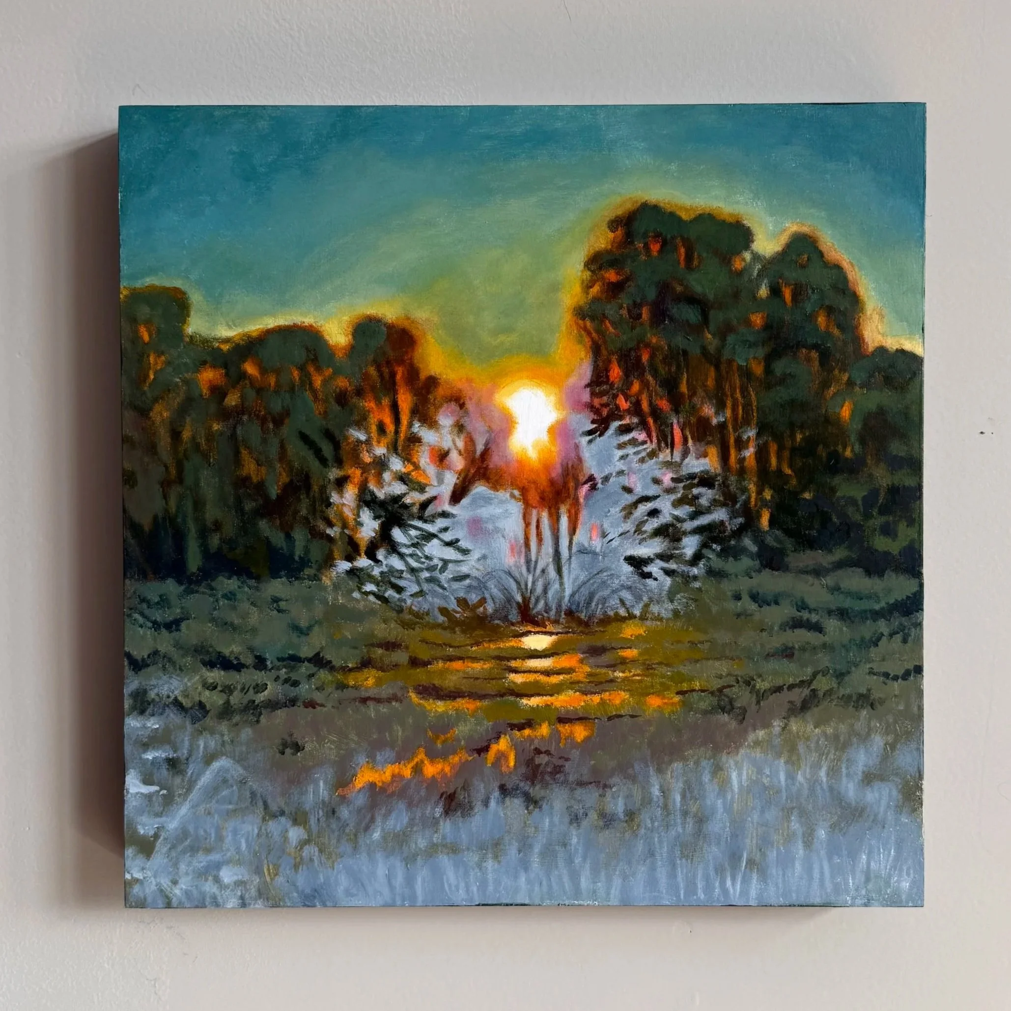 "Echo of Bevan" 2026
Acrylic on wood panel, 14 x 14"
SOLD