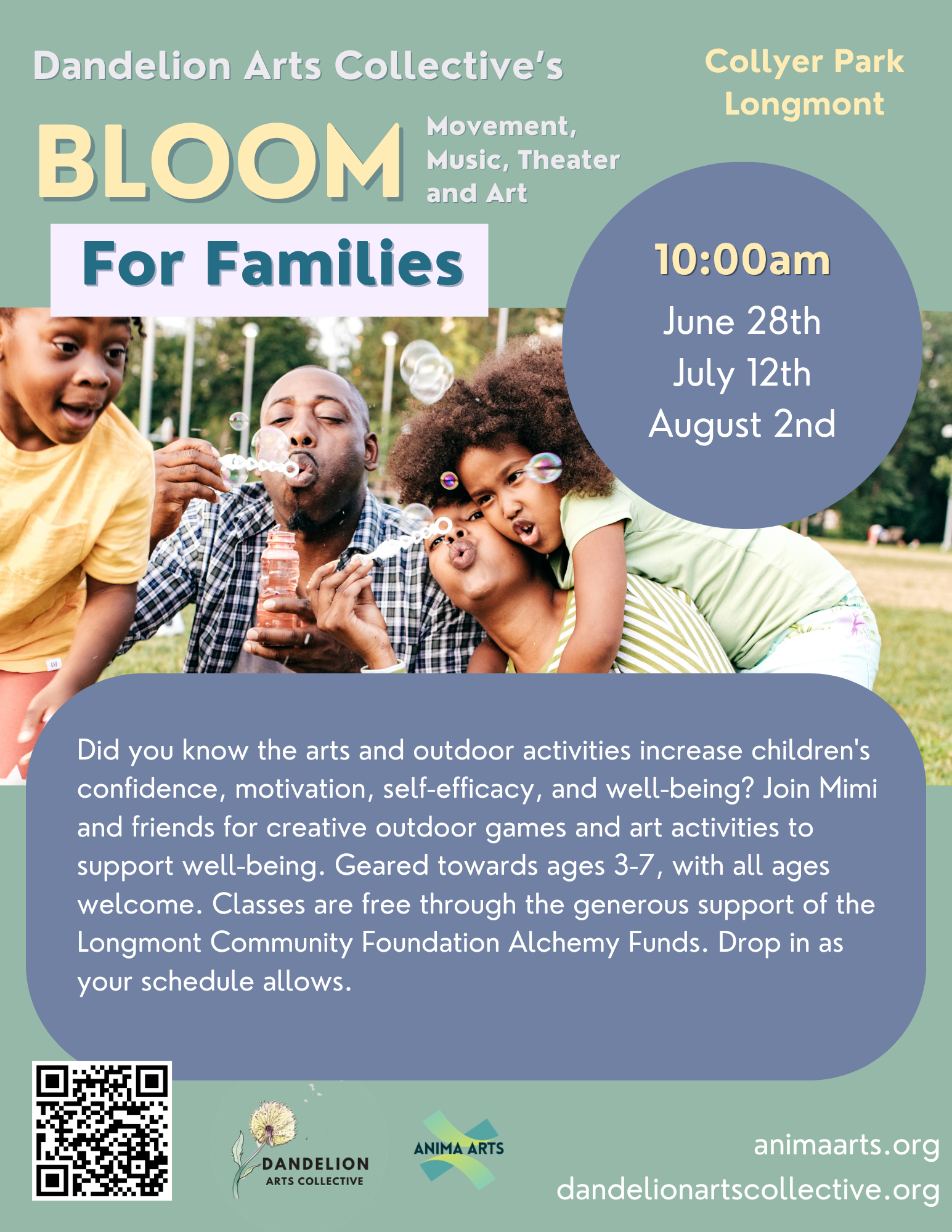 BLOOM: Outdoor Creative Movement and Art