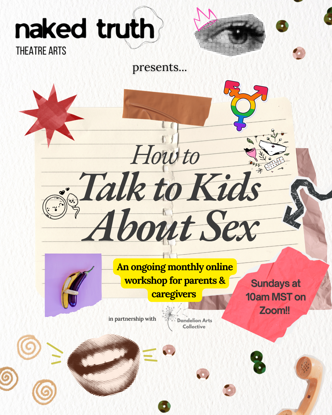 How to Talk to Kids About Sex: Online Workshop with Naked Truth Theatre Arts