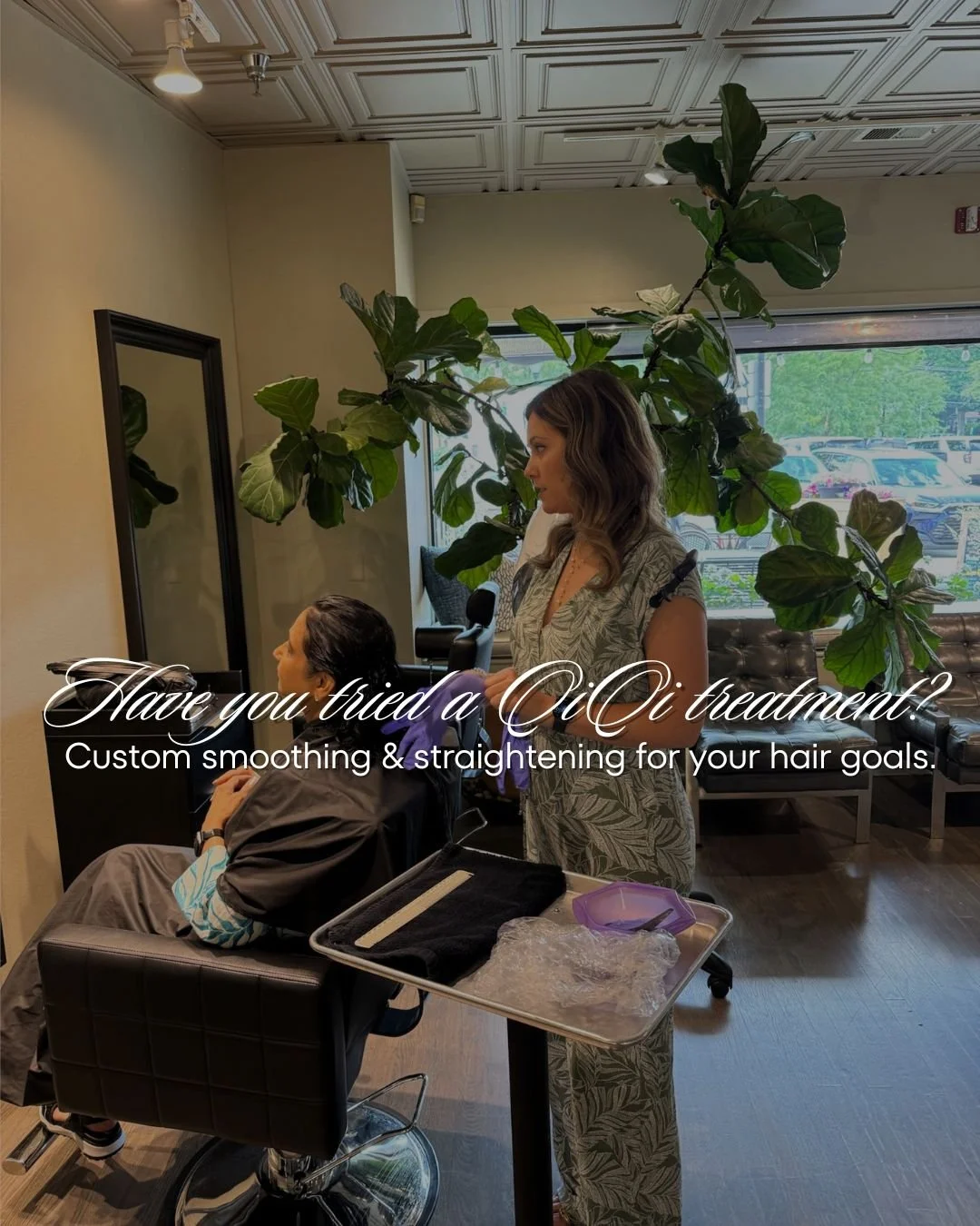 Meet QiQi at Allure. Frizz under control, shine turned up. This formaldehyde free system smooths or straightens while respecting your curl pattern. It works across hair types, softens texture, speeds up blowouts, and helps fight humidity. Results are