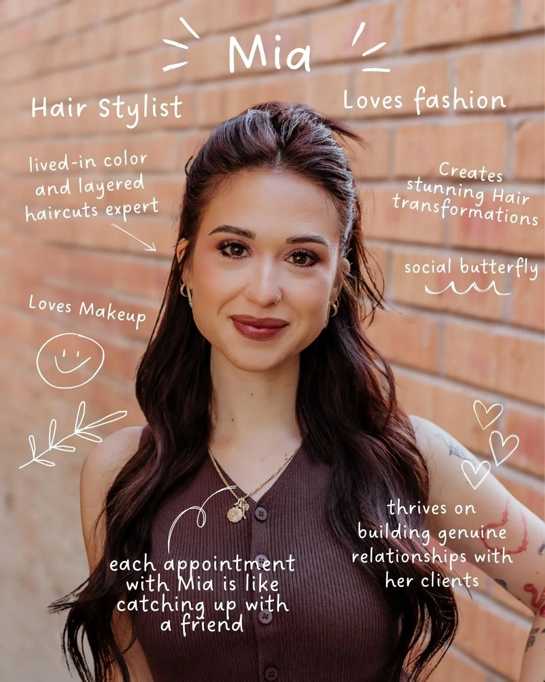 Happy Birthday, Mia 🤍

If you&rsquo;ve ever sat in Mia&rsquo;s chair, you know it feels like catching up with a friend.

She has a gift for lived in color and layered haircuts that grow out beautifully. Her love for fashion and makeup shows up in ev