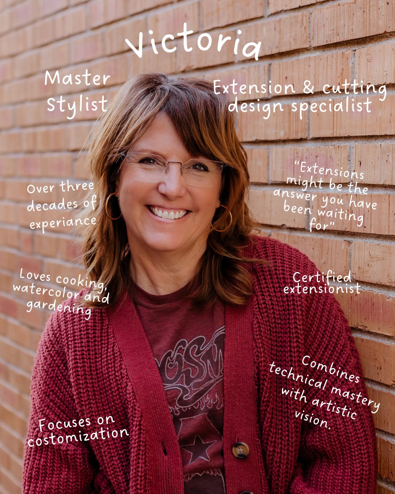 One year with Vickie, and so many guests who now feel more like themselves because of her.

With decades of experience behind the chair, she brings a calm, thoughtful approach to every appointment. Whether it&rsquo;s extensions, a fresh cut, or a ful