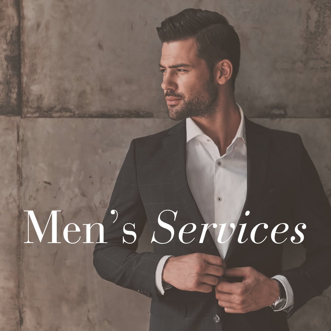 Men's grooming and hair services at Allure Designs