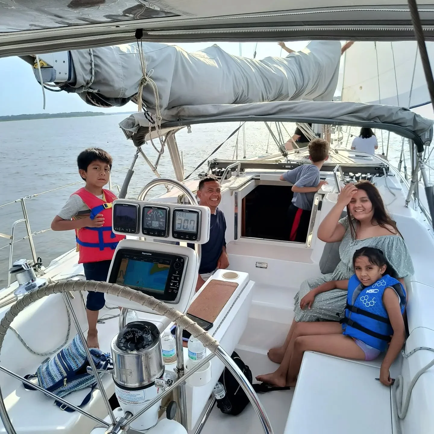 Beautiful day to be sailing with friends